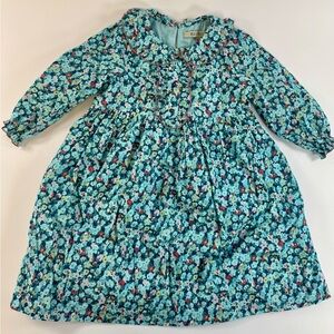 Baybala - Floral Ruffle Collar Girls Dress - Size 5T